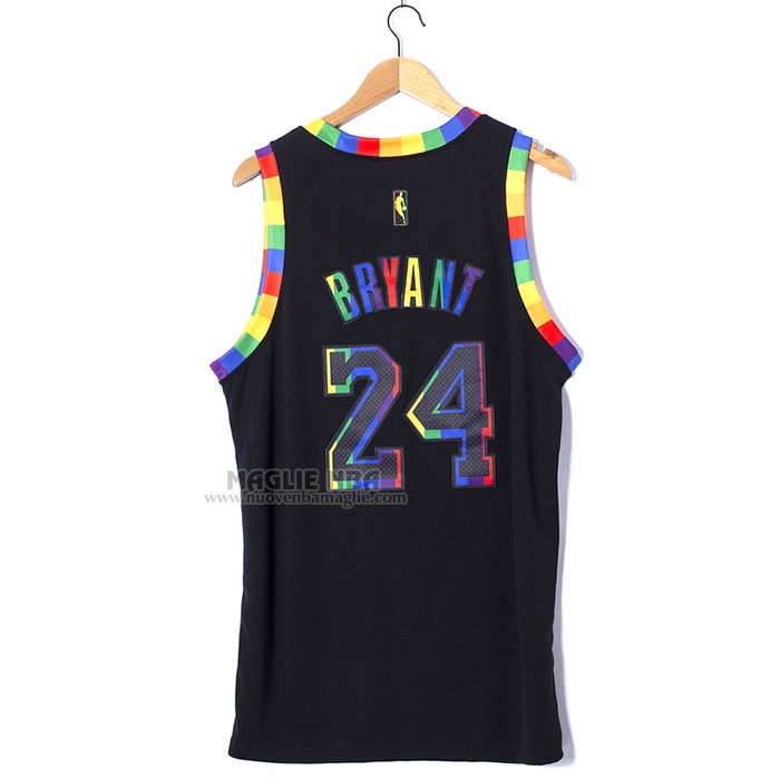Maglia
 Kobe Bryant NO 24 Los Angeles Lakers Fashion Royalty 2022-23 Nero
